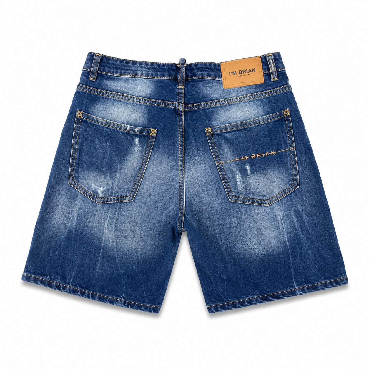 Short Jean Bleu I’M Brian Kevin – Bermuda Denim Homme Premium