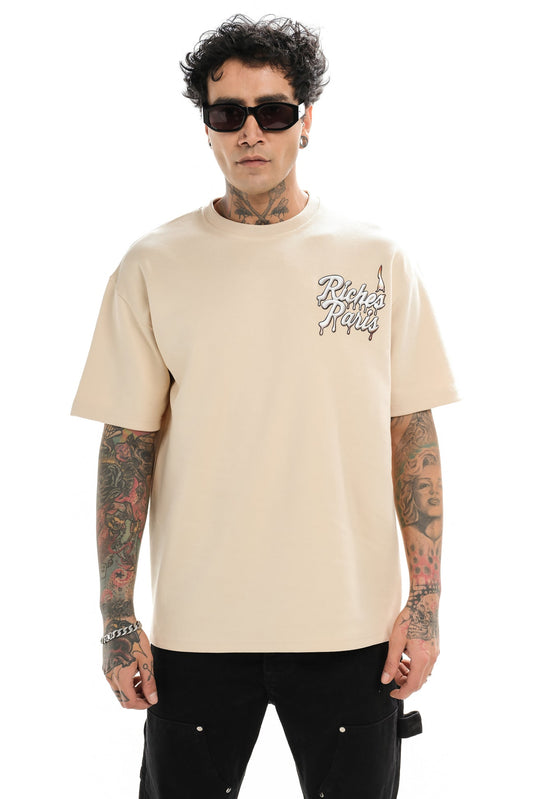 T-shirt Riches Paris Blanc Réf: RCH-874 (Bougie )