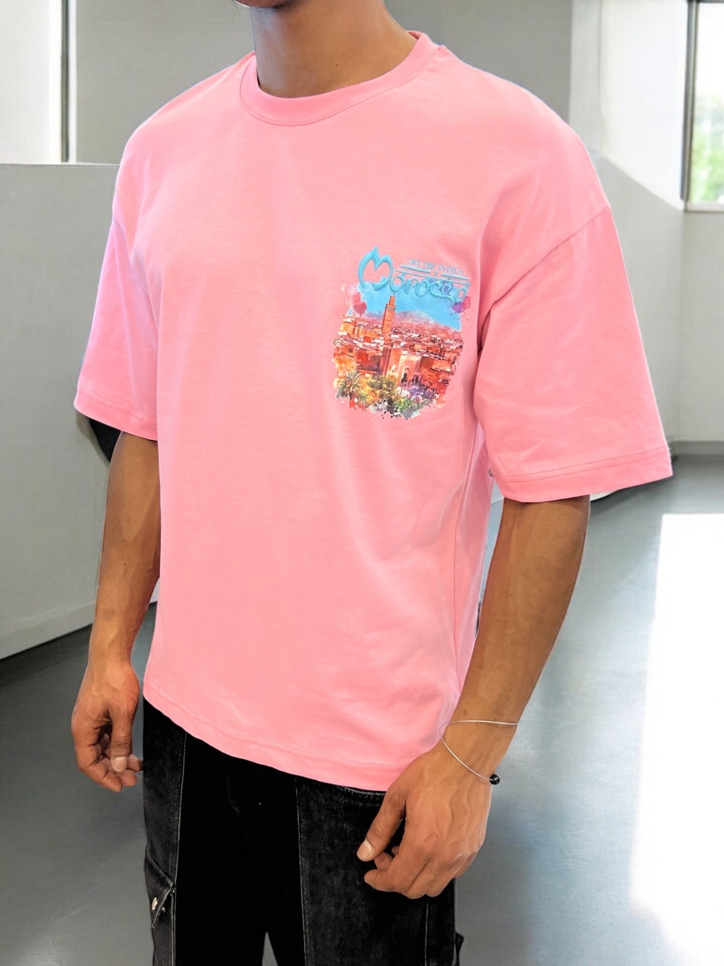 T-shirt MOROCCO VIBES - rose