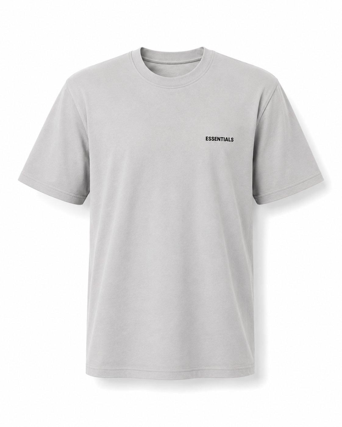 Ensemble ESSENTIALS Homme Light Grey/Gris Clair Froid| T-Shirt Oversize + Short Premium
