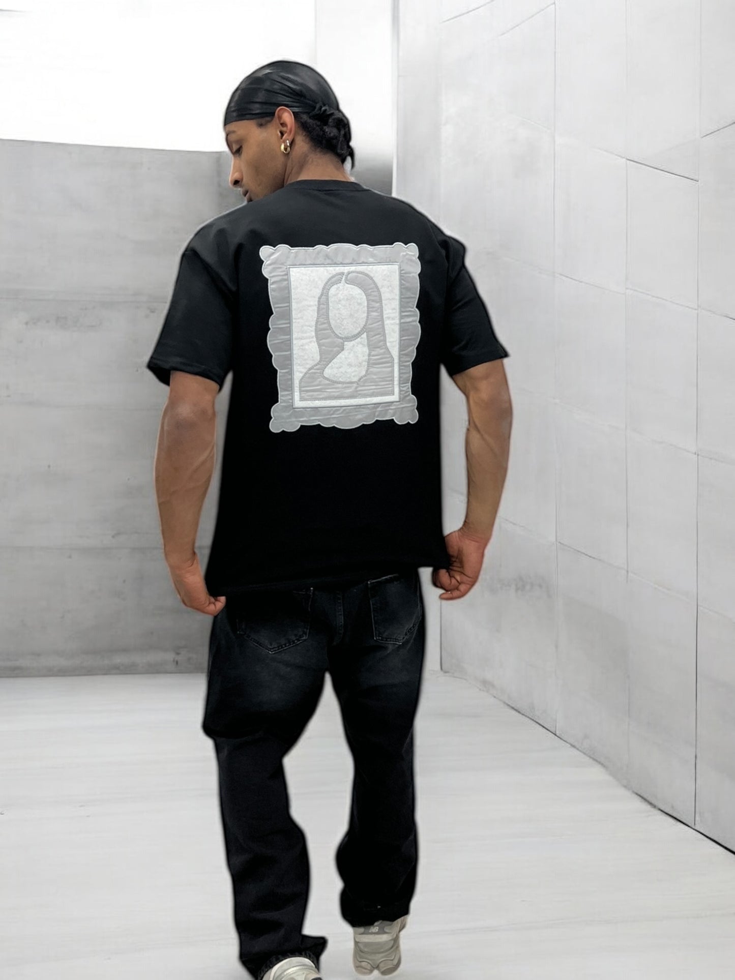 T-shirt Art Class – Mona Stylisée (Noir)