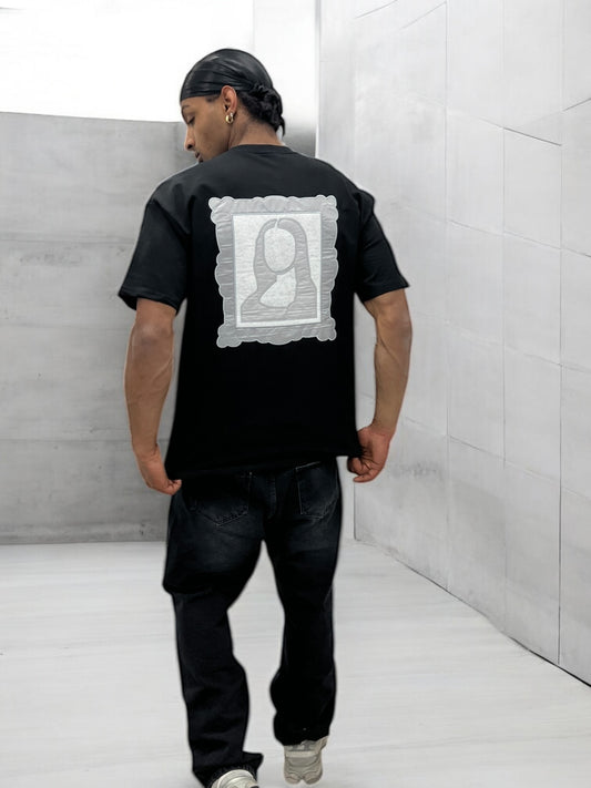 T-shirt Art Class – Mona Stylisée (Noir)