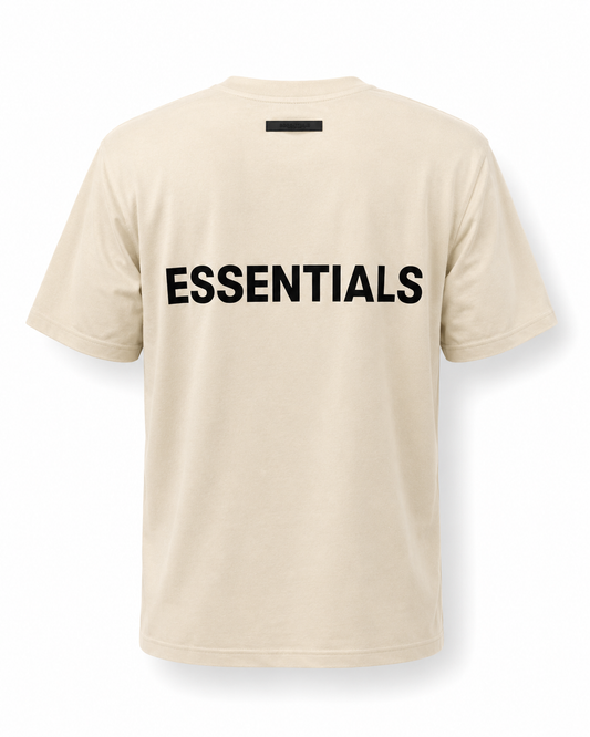 Ensemble ESSENTIALS Homme Beige Cream| T-Shirt Oversize + Short Premium