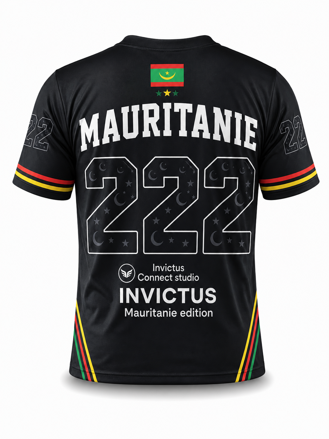 Maillot Mauritanie 222 Noir Intense – Connect Studio Paris Invictus Edition