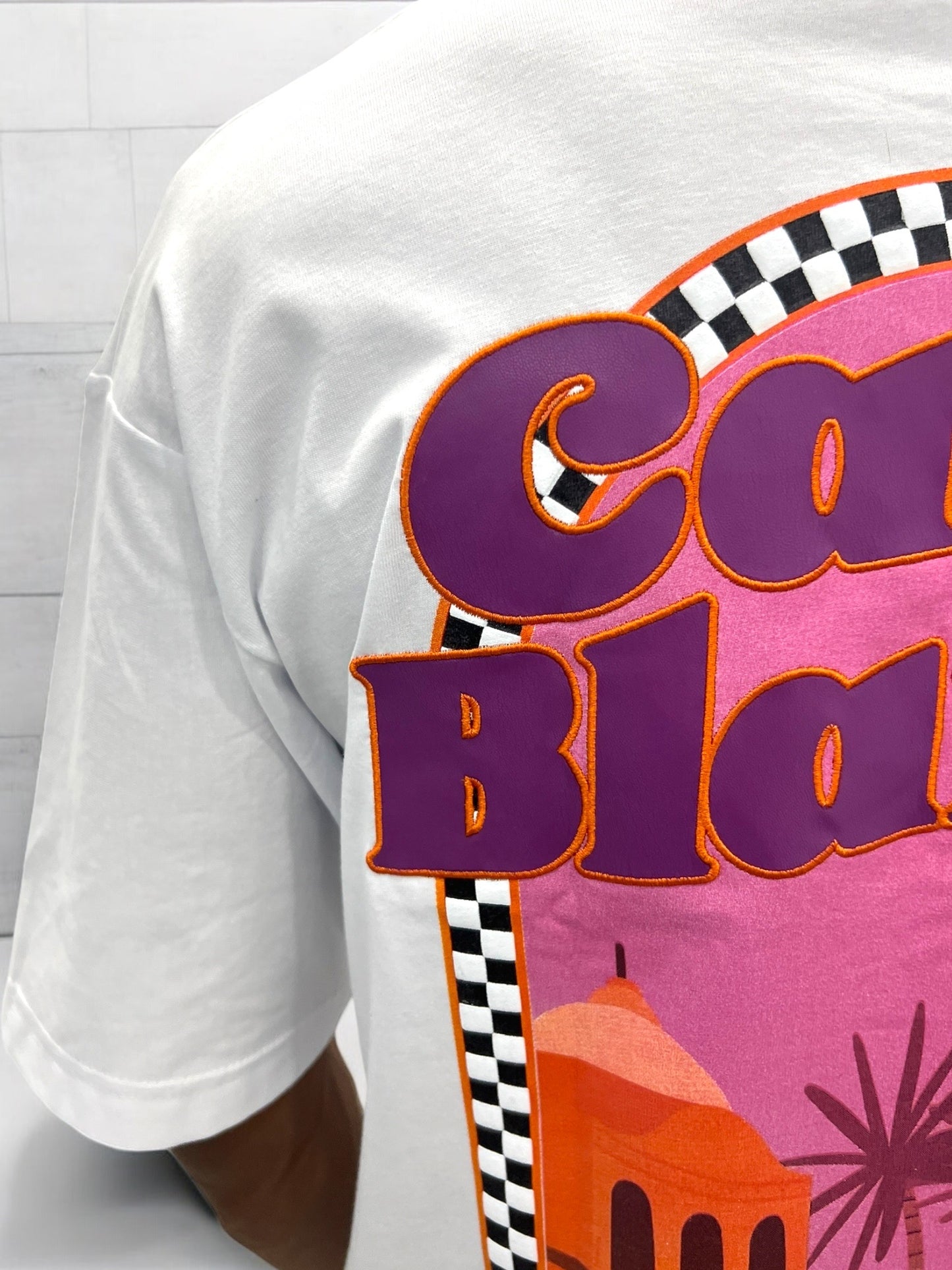 T-shirt CASABLANCA VICES CITY - Blanc