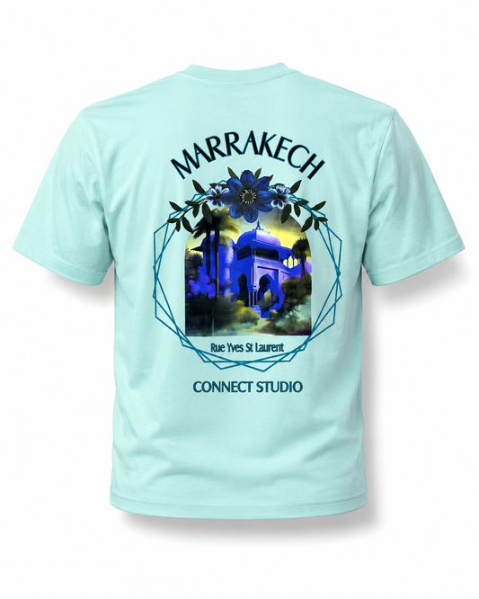 T-Shirt Marrakech Connect Studio Paris Vert Menthe – Rue Yves Saint Laurent