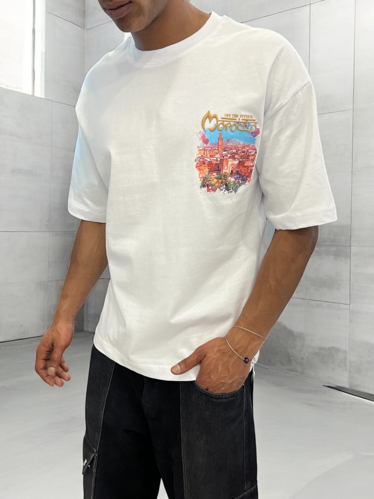T-shirt MOROCCO VIBES - blanc
