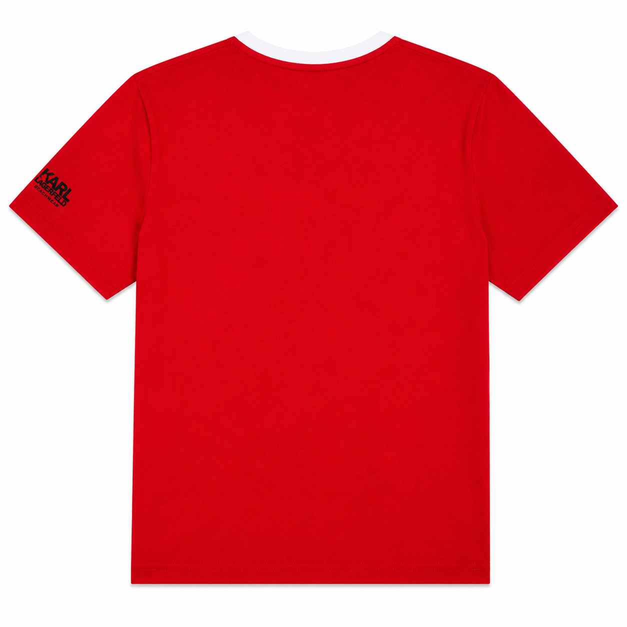 T-shirt Karl Lagerfeld Beachwear Red White Homme