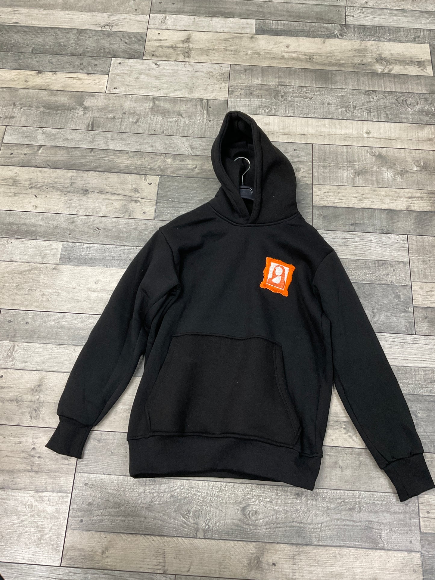 Hoodie Mona Lisa - Connect Studio Paris - Noir Orange