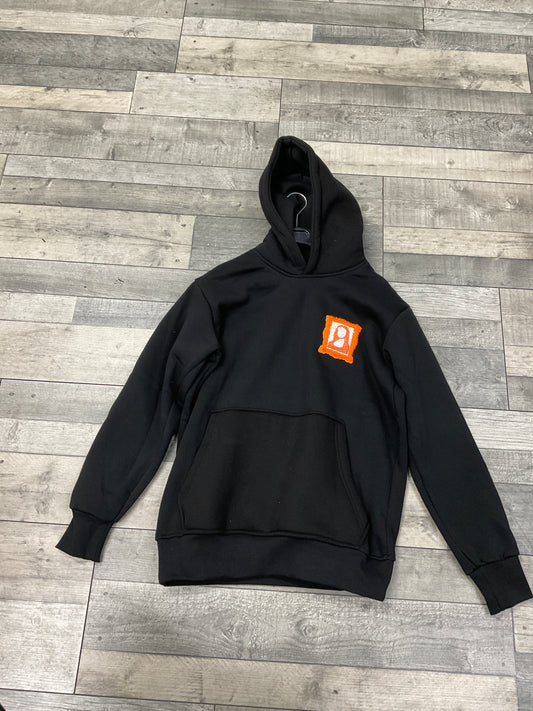 Hoodie Mona Lisa - Connect Studio Paris - Noir Orange