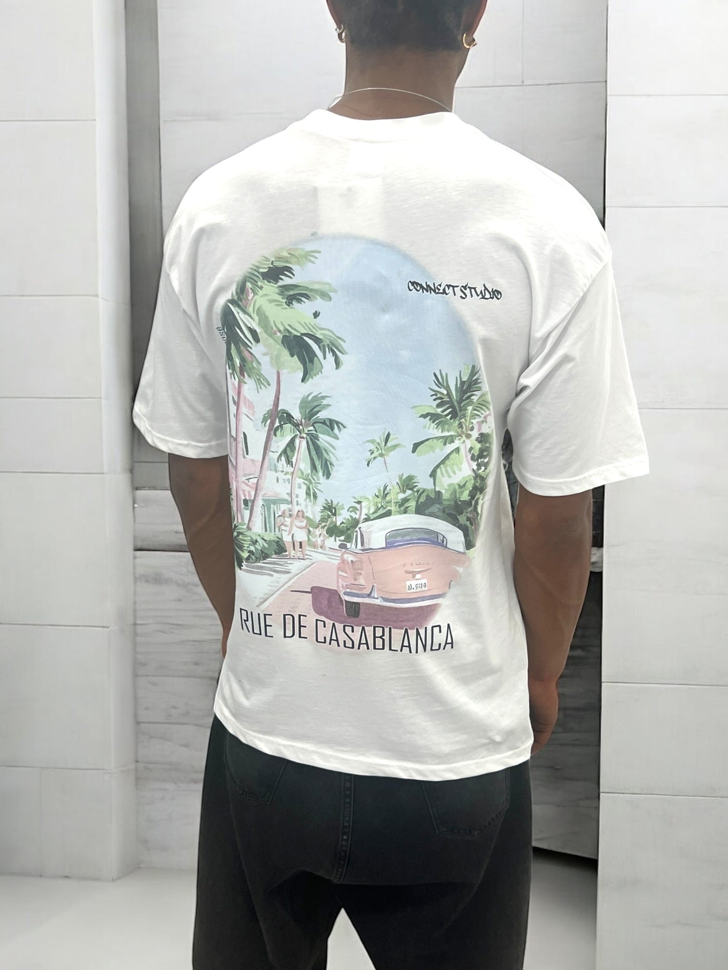 T-shirt RUE DE CASABLANCA - blanc