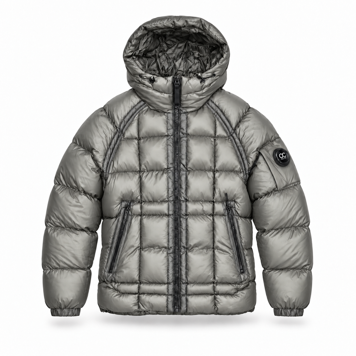Doudoune OCTA Lens Gris Stone – Veste Technique Matelassée