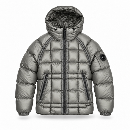 Doudoune OCTA Lens Gris Stone – Veste Technique Matelassée