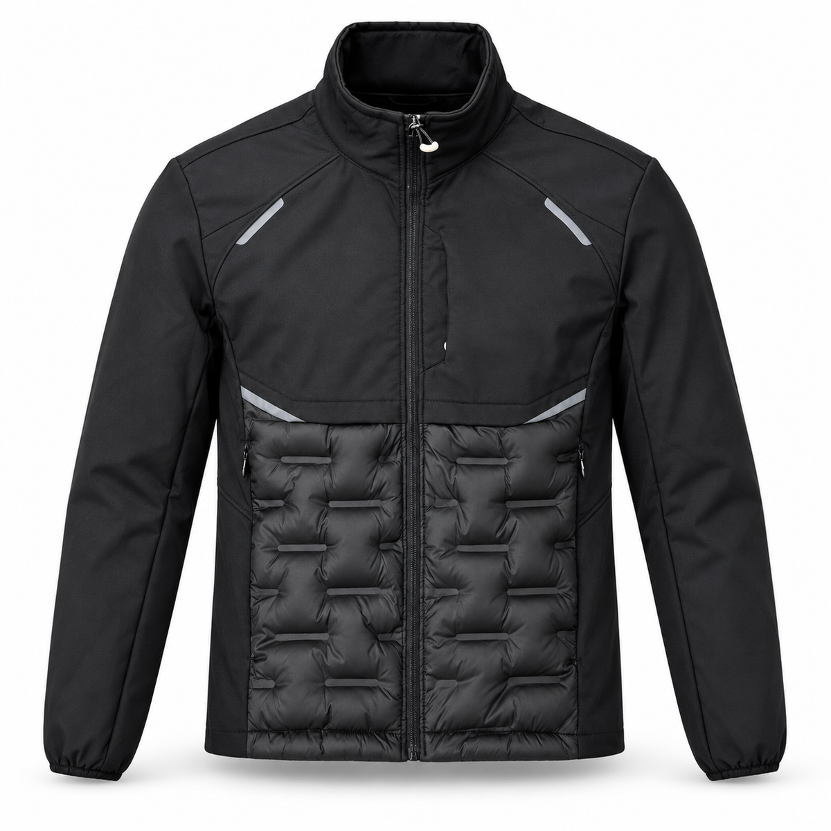 OCTA Veste Hybride Technique Doublée Polaire – Noir
