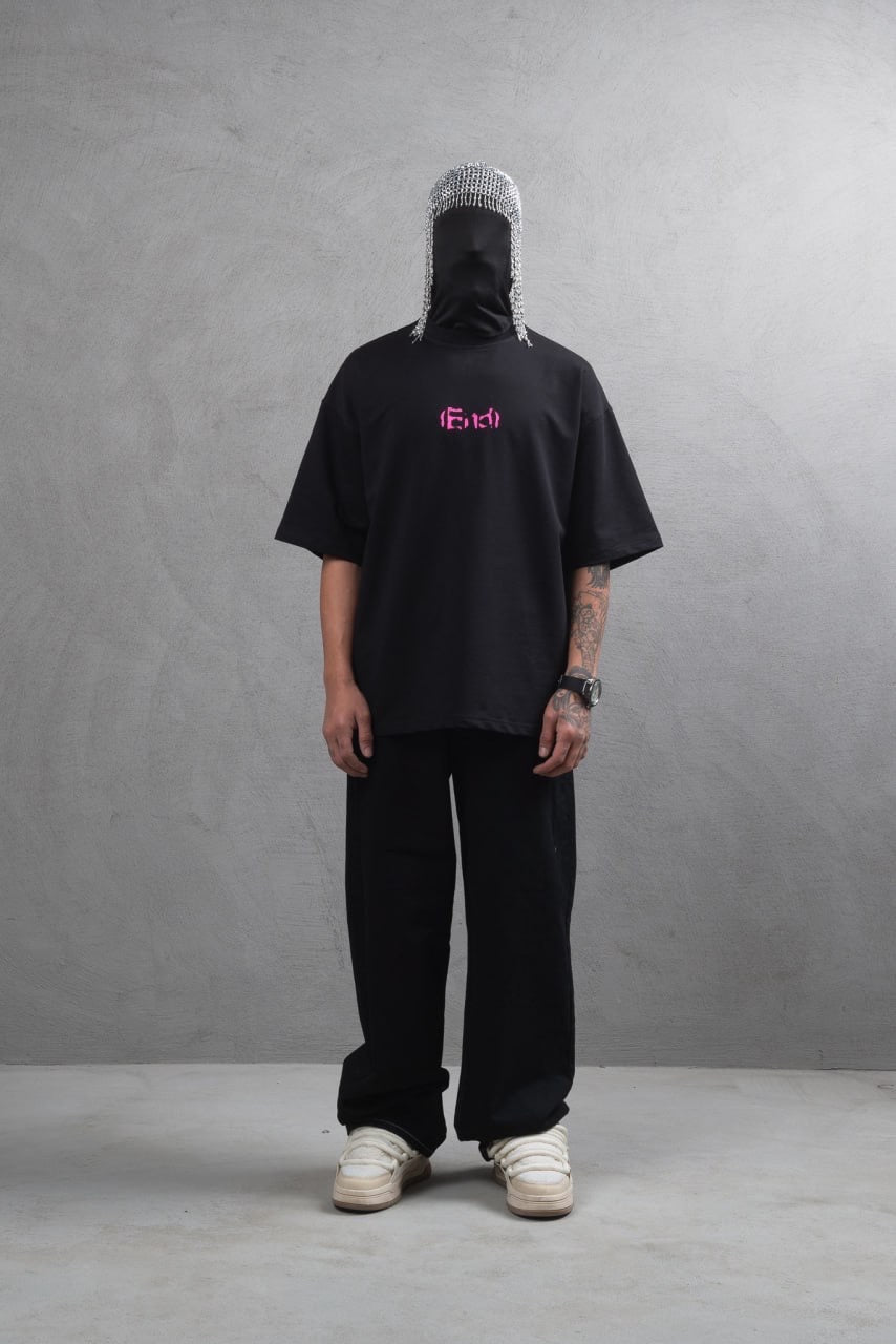T-SHIRT OVERSIZE *END*, NOIR Spring/Summer 2025