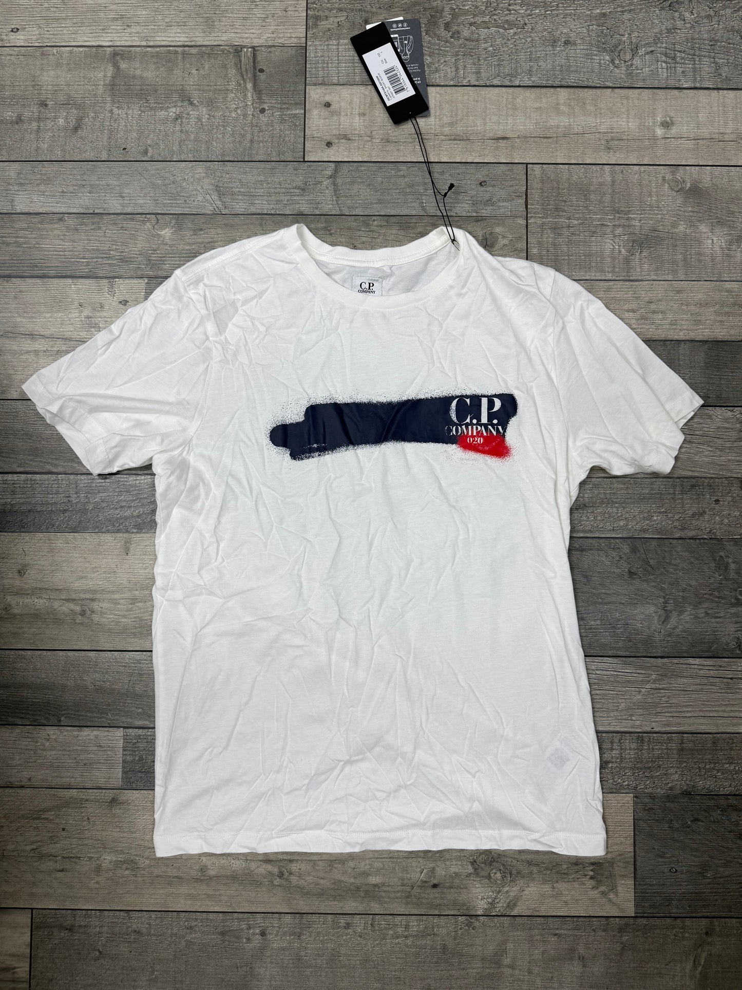 CP COMPANY - T-Shirt Blanc Cassé
