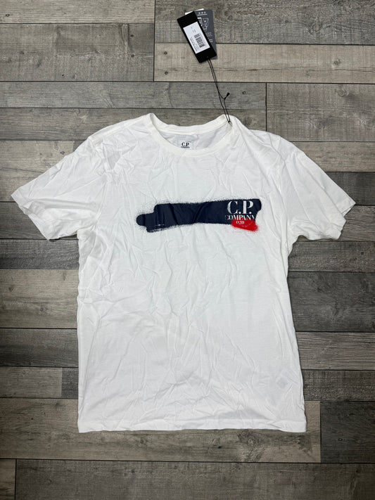 CP COMPANY - T-Shirt Blanc Cassé