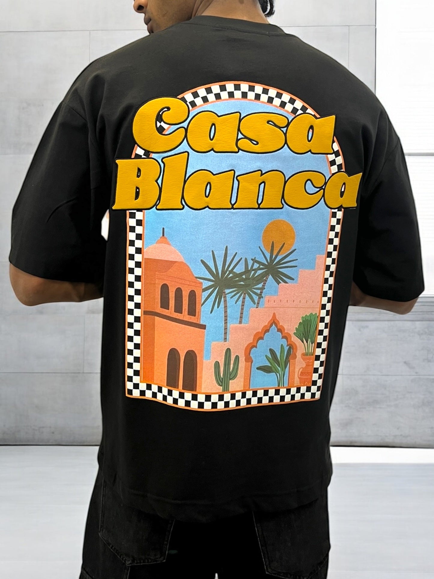 T-shirt CASABLANCA VICES CITY - Noir