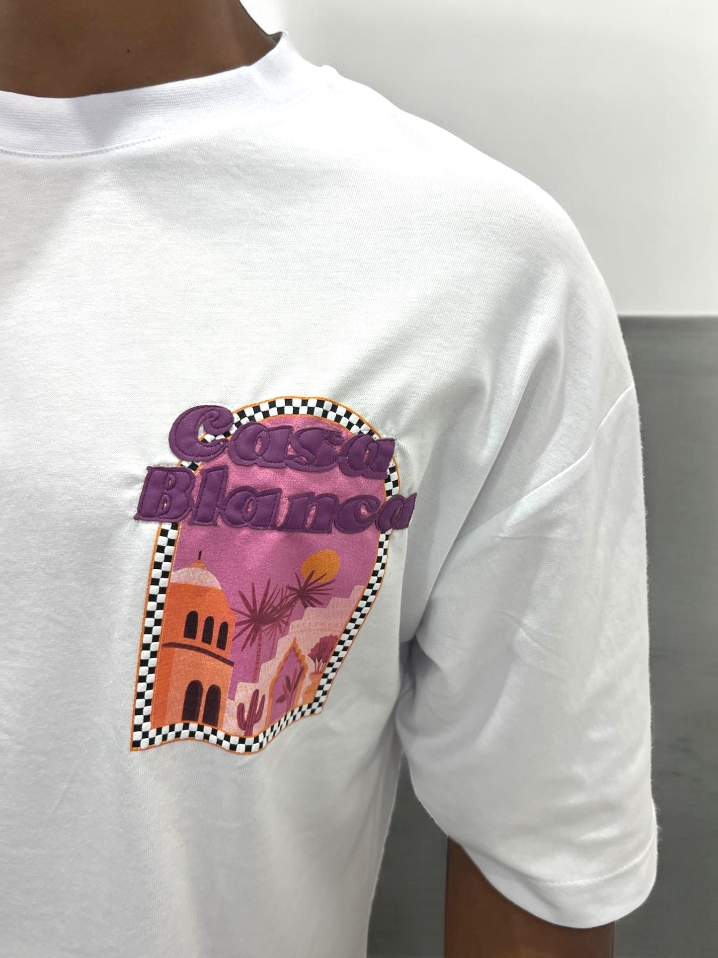 T-shirt CASABLANCA VICES CITY - Blanc