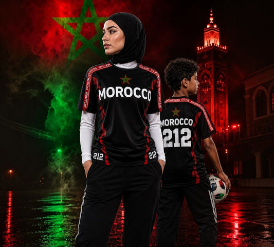 Maillot Morocco Club 212 – Femme, Enfant & Unisexe | Connect Studio Paris
