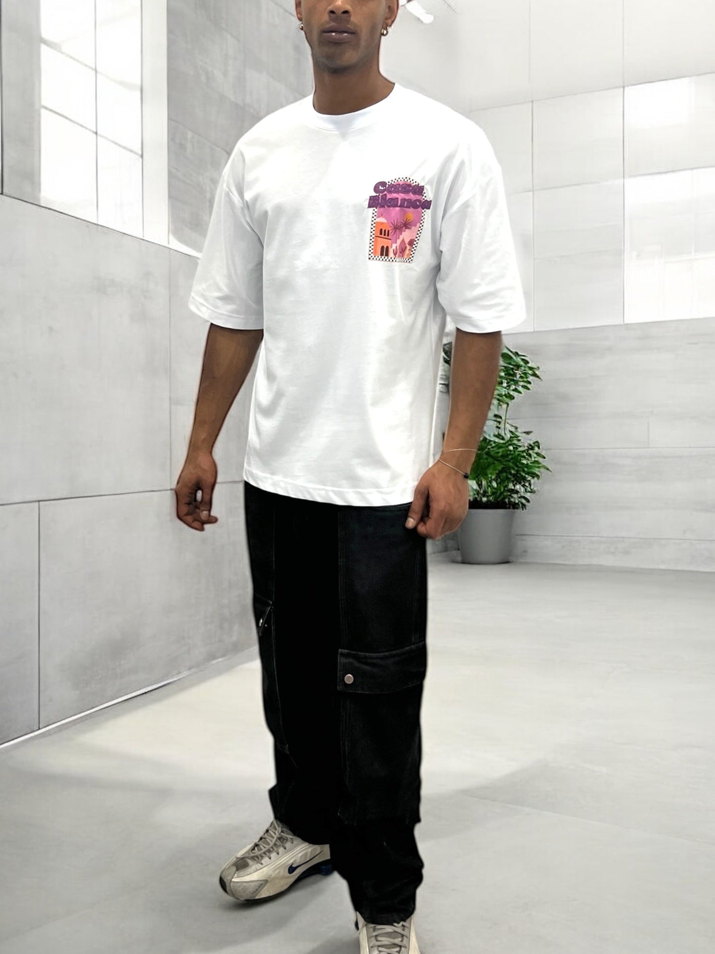 T-shirt CASABLANCA VICES CITY - Blanc