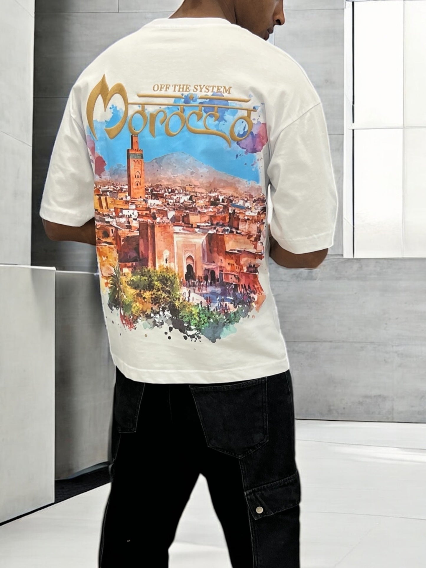 T-shirt MOROCCO VIBES - blanc