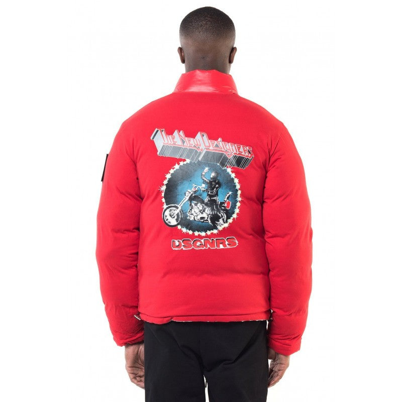 THE NEW DESIGNERS - Doudoune Sans Capuche - BOMBERS MIDDLE SILVER/RED