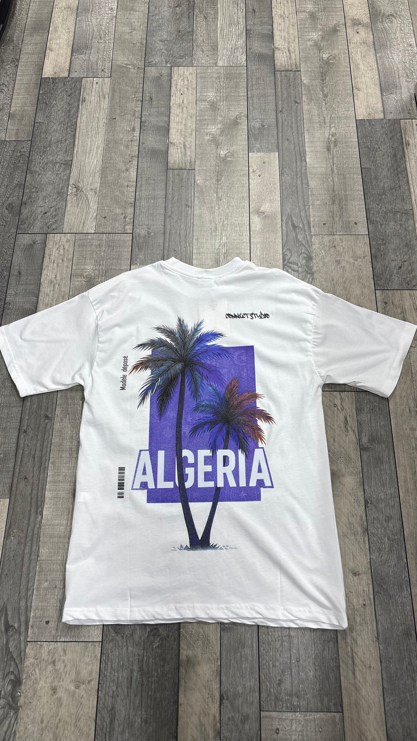 T-shirt ALGERIA PALMIERS - blanc