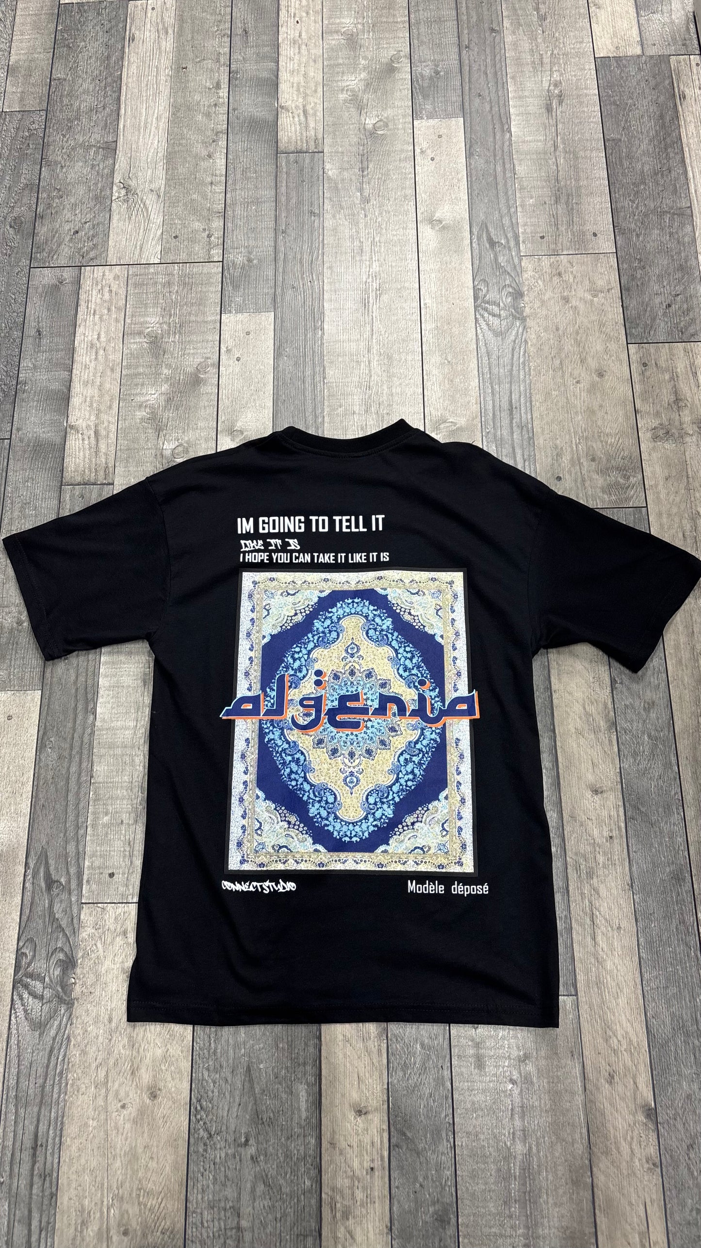 T-shirt ALGERIA TAFSIR AL-AHLAM - noir