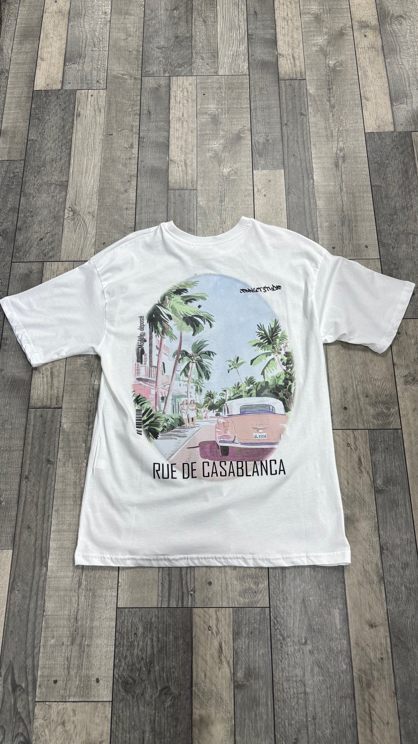 T-shirt RUE DE CASABLANCA - blanc