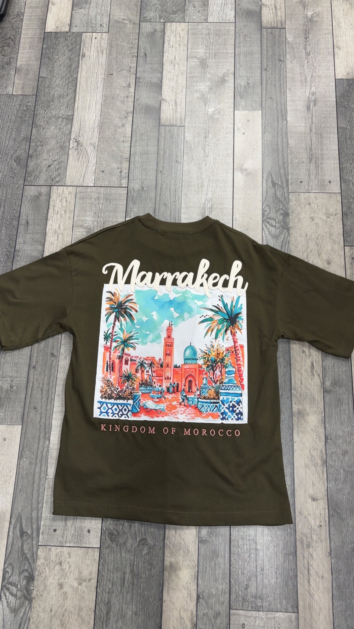 T-shirt MARRAKESH KINGDOM OF MOROCCO  - vert