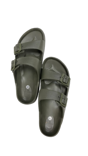 Claquettes Vert Kaki à Boucles – Style B*rk. | ULTRA CONFORT & Légèreté Été