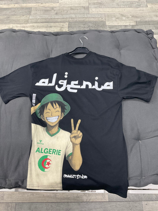 T-shirt Algeria luffy - noir
