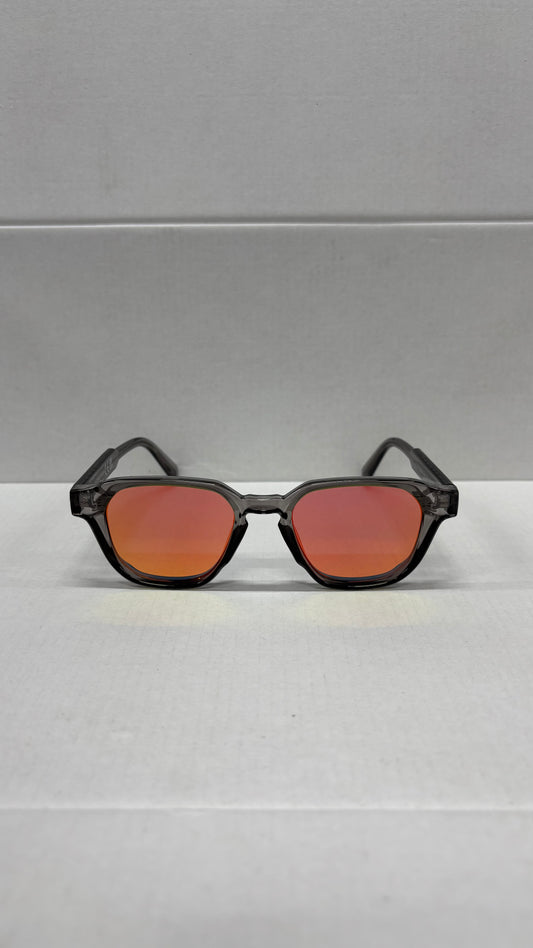 Lunettes 100% UV PROTECTION - orange marron argenté