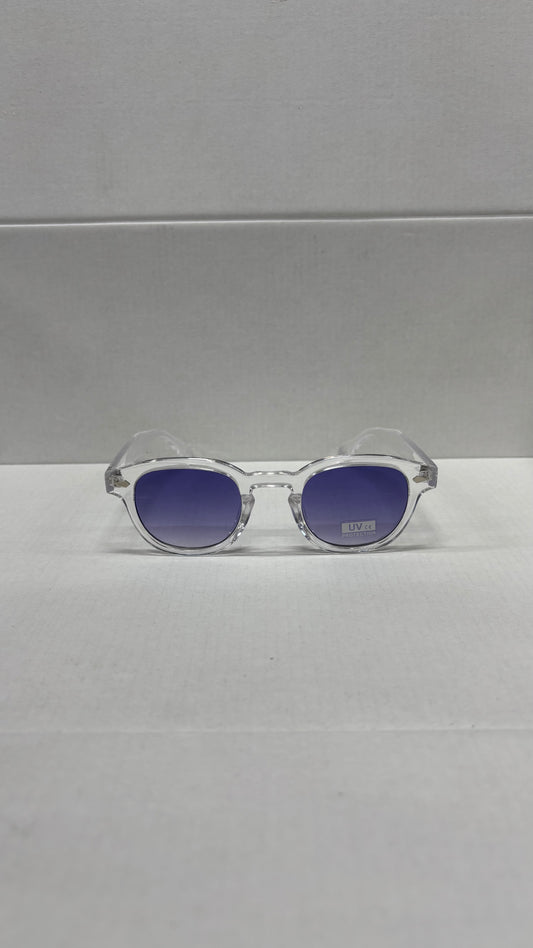 Lunettes 100% UV PROTECTION - violet transparent