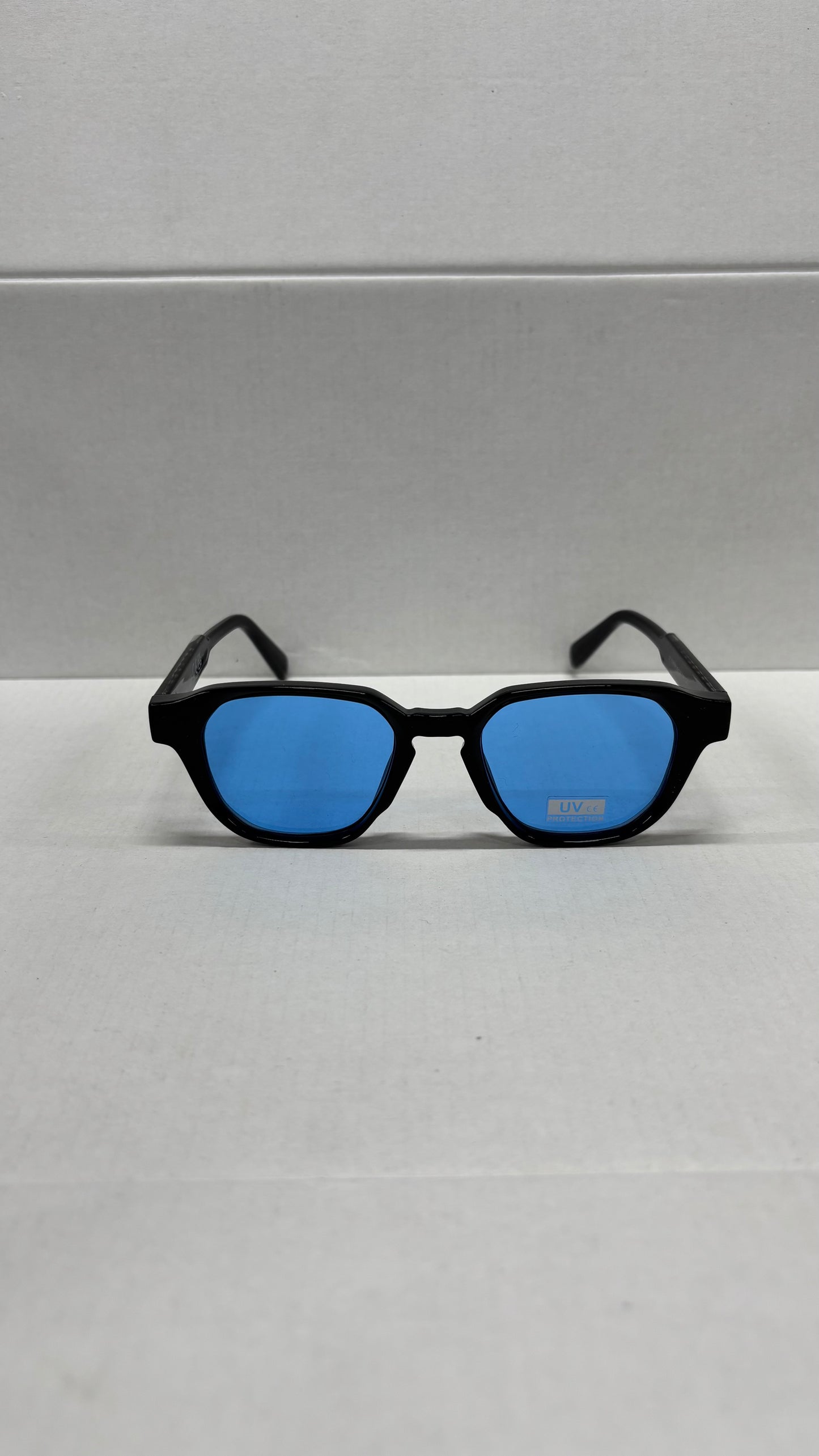 Lunettes 100% UV PROTECTION - bleu noir or
