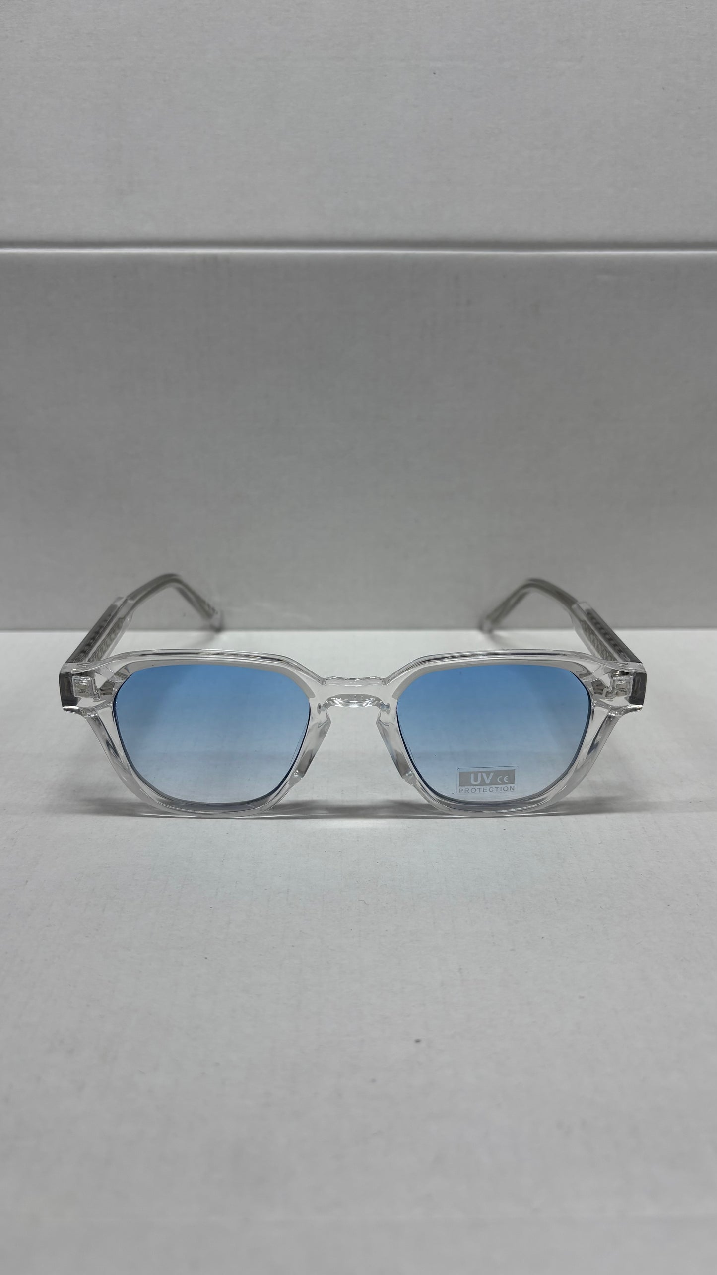 Lunettes 100% UV PROTECTION - bleu clair argent
