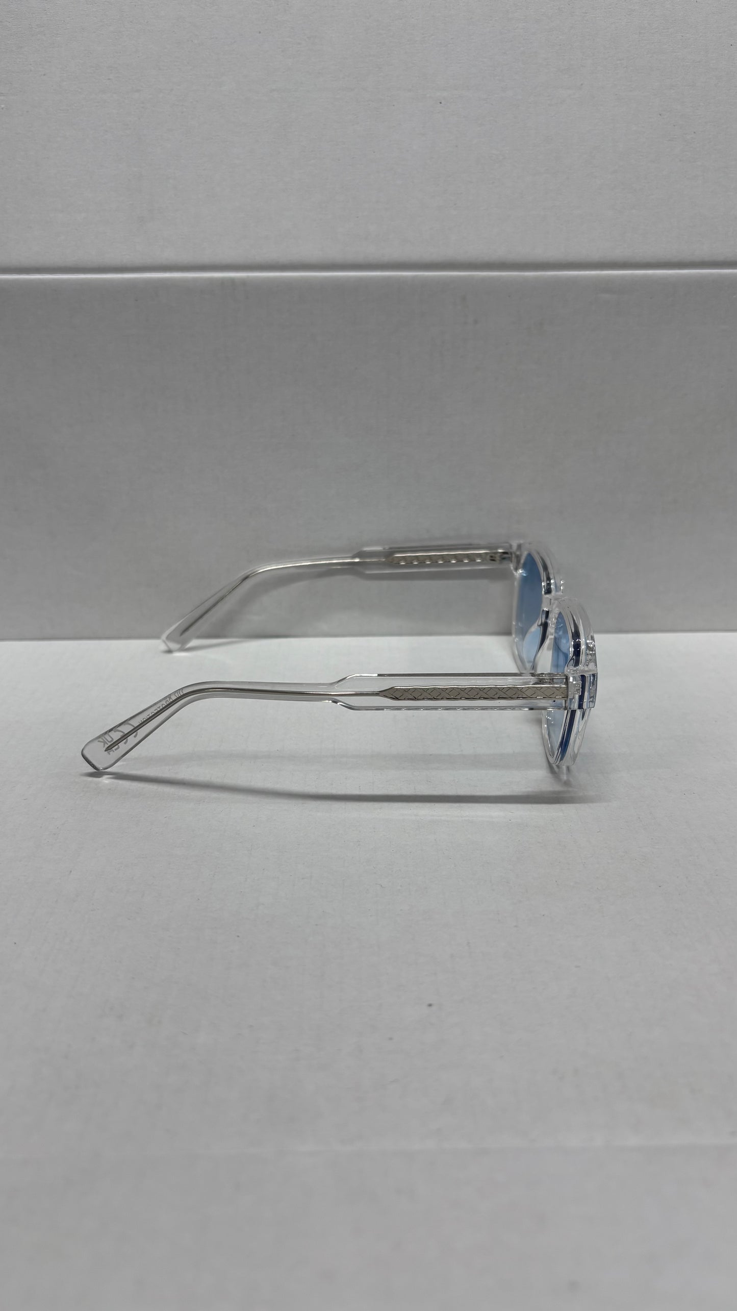 Lunettes 100% UV PROTECTION - bleu clair argent