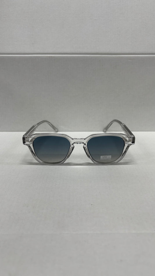 Lunettes 100% UV PROTECTION - gris bleuté argent