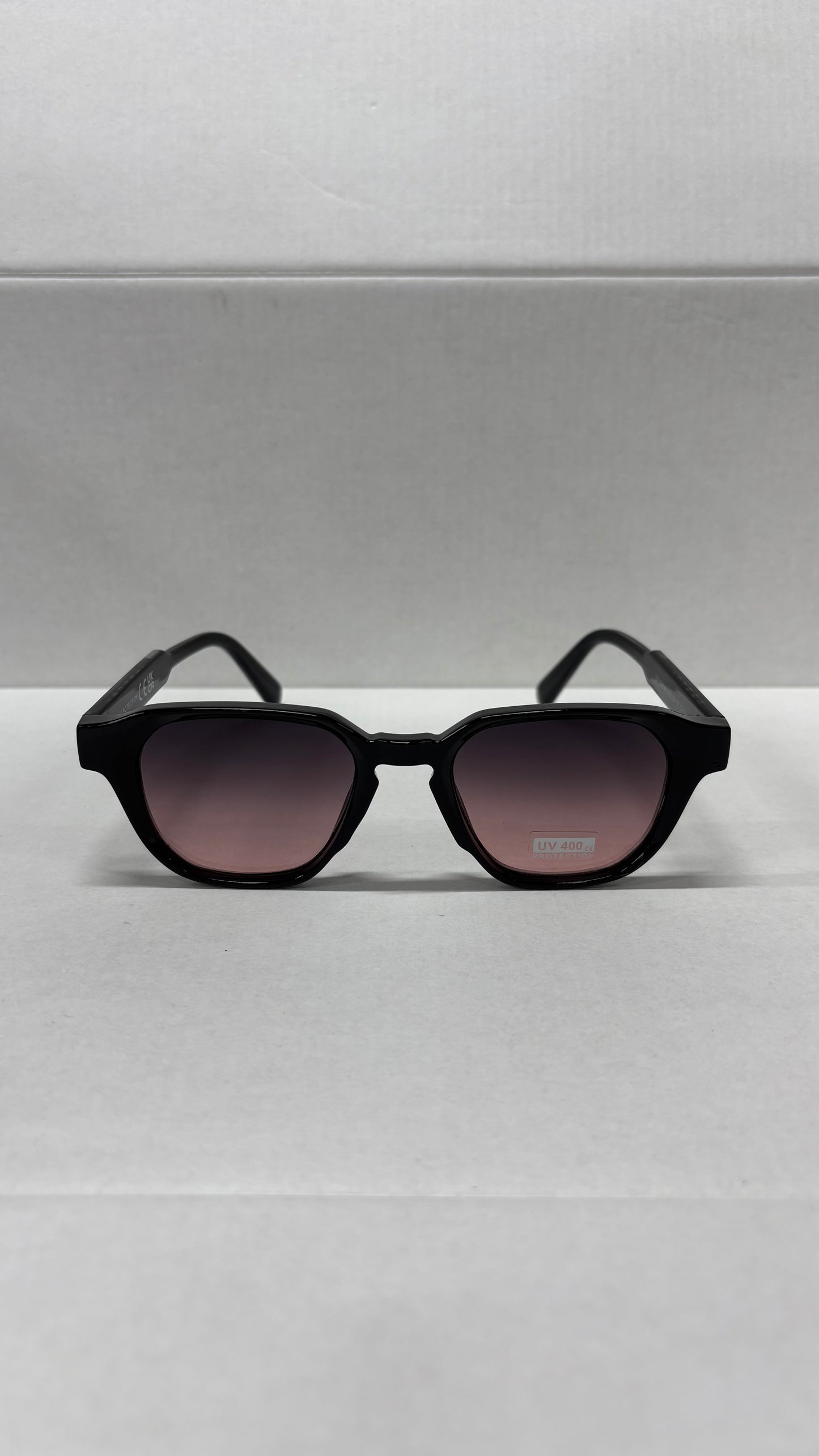Lunettes 100% UV PROTECTION - rose noir argent