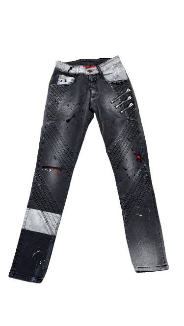 BORAGIO - PANTALON GRIS FONCÉ