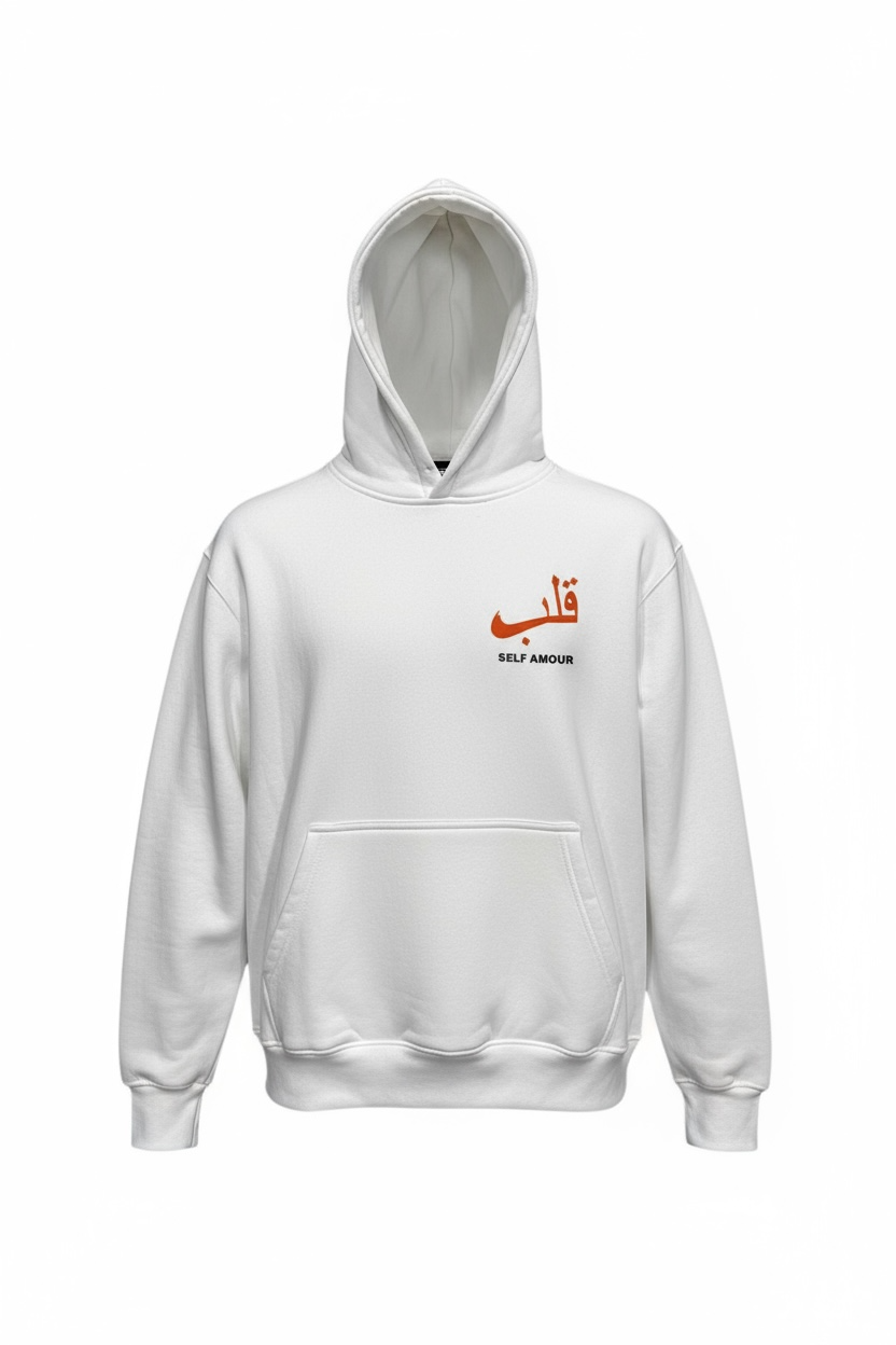 Ensemble Jogging “Self Amour” — Hoodie & Jogger (Noir / Écru )