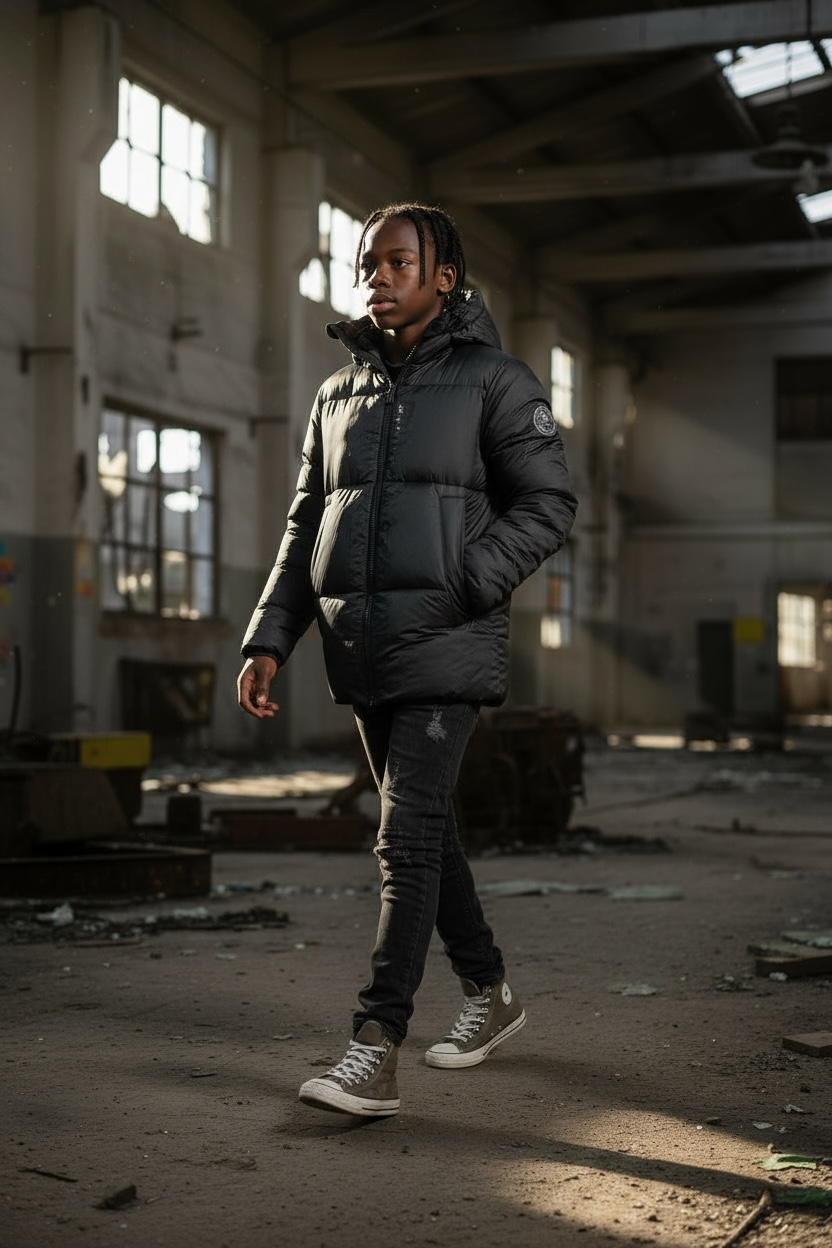 Paragoose – Doudoune “Colorado Print” Noir (XS à 3XL)