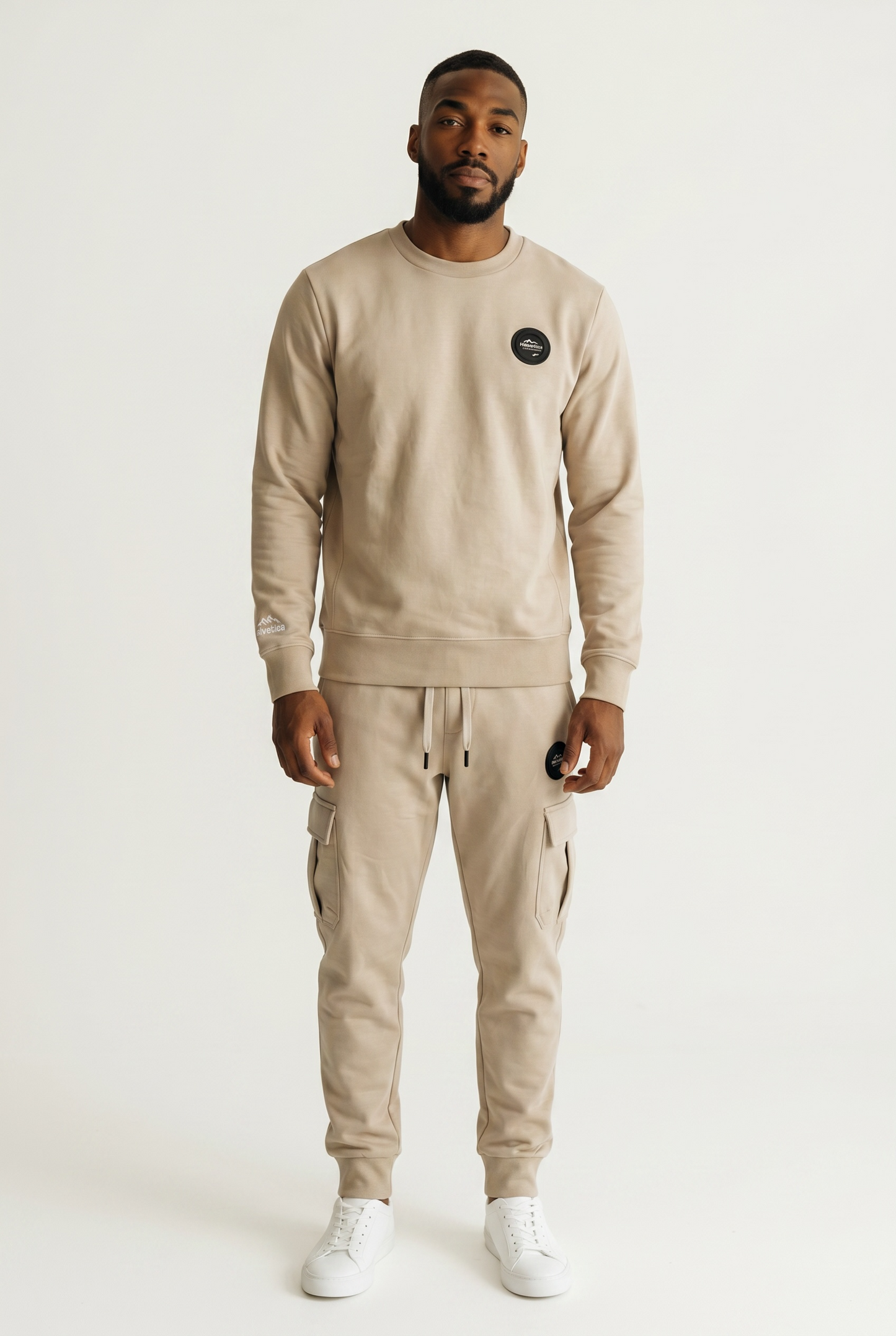 Sweat-shirt - Helvetica Alban  - BEIGE