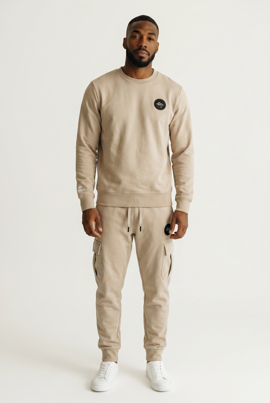 Sweat-shirt - Helvetica Alban  - BEIGE