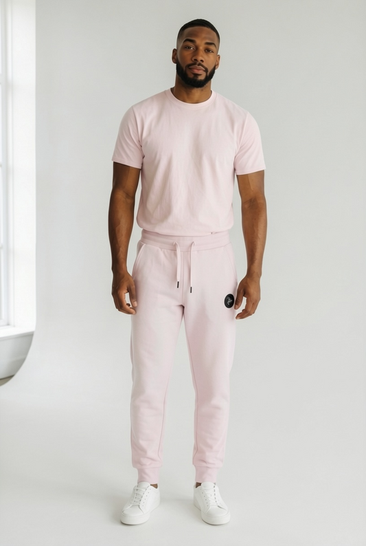 Bas De Jogging - Helvetica Milo - Rose