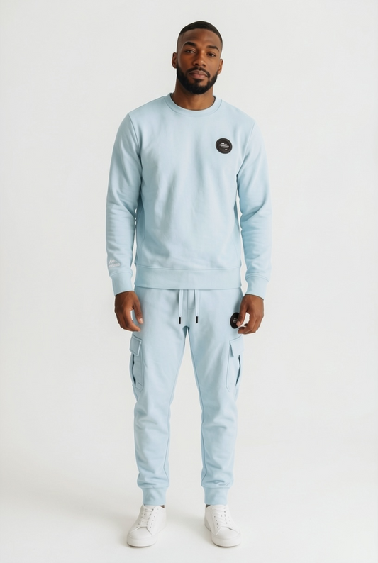 Sweat-shirt - 
Helvetica Alban - Lagoon/Bleu Clair
