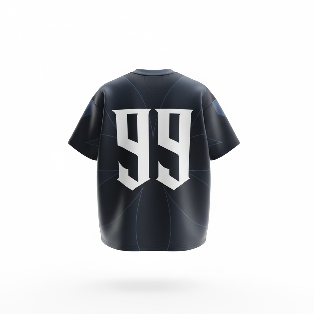 T-shirt Oversize Épais 350 GSM Connect Studio Paris – 006 Neo (Bleu, Noir, Gris)