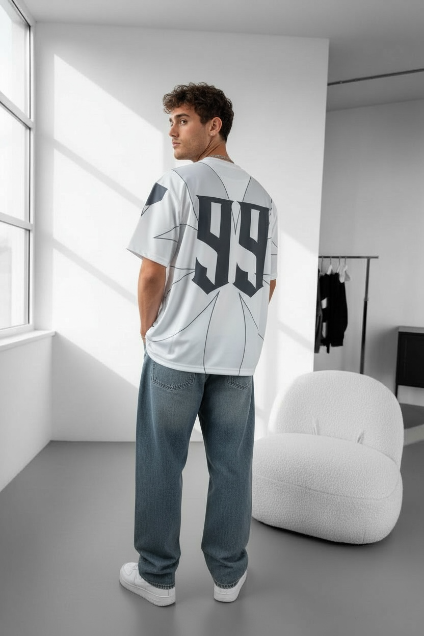 T-shirt Oversize Épais 350 GSM Connect Studio Paris – 006 Neo (Bleu, Noir, Gris)