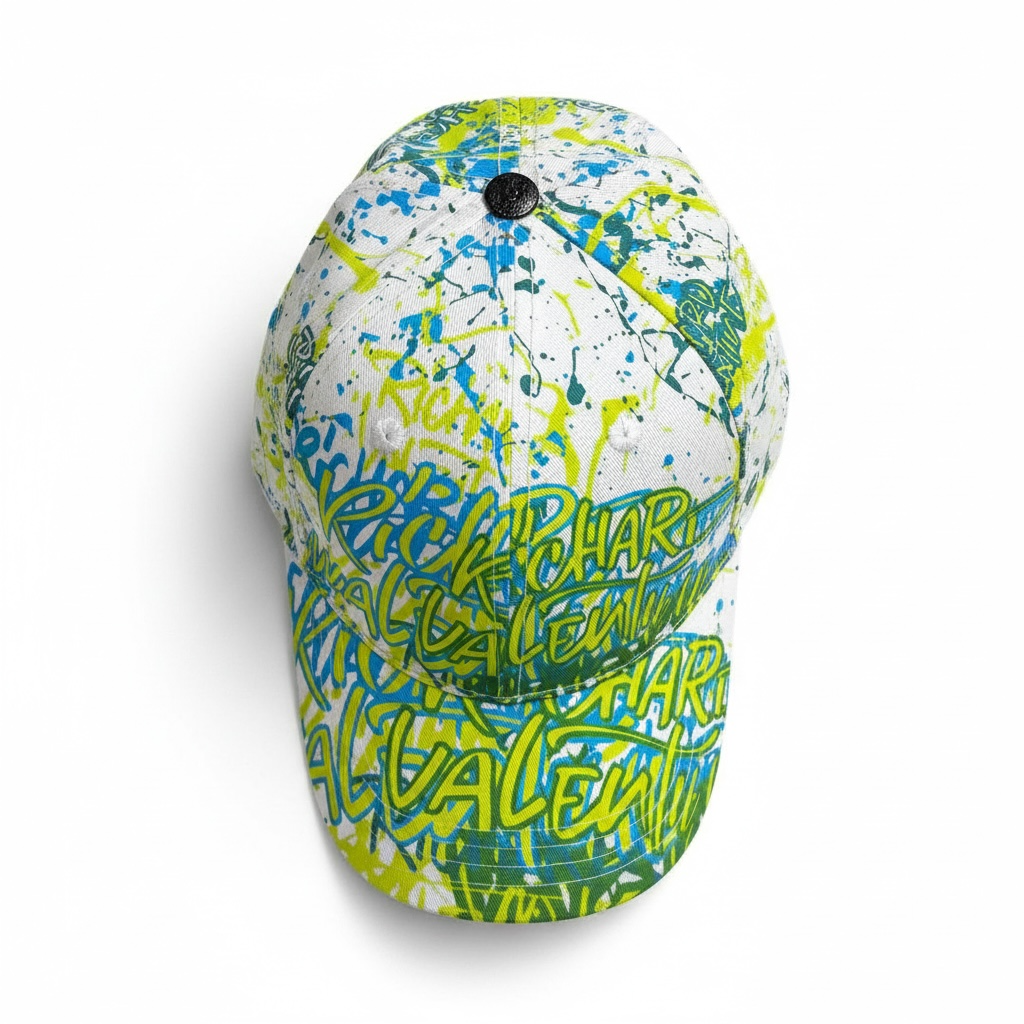 RICHARD VALENTINE, CASQUETTE STREET, GRAFFITI WHITE